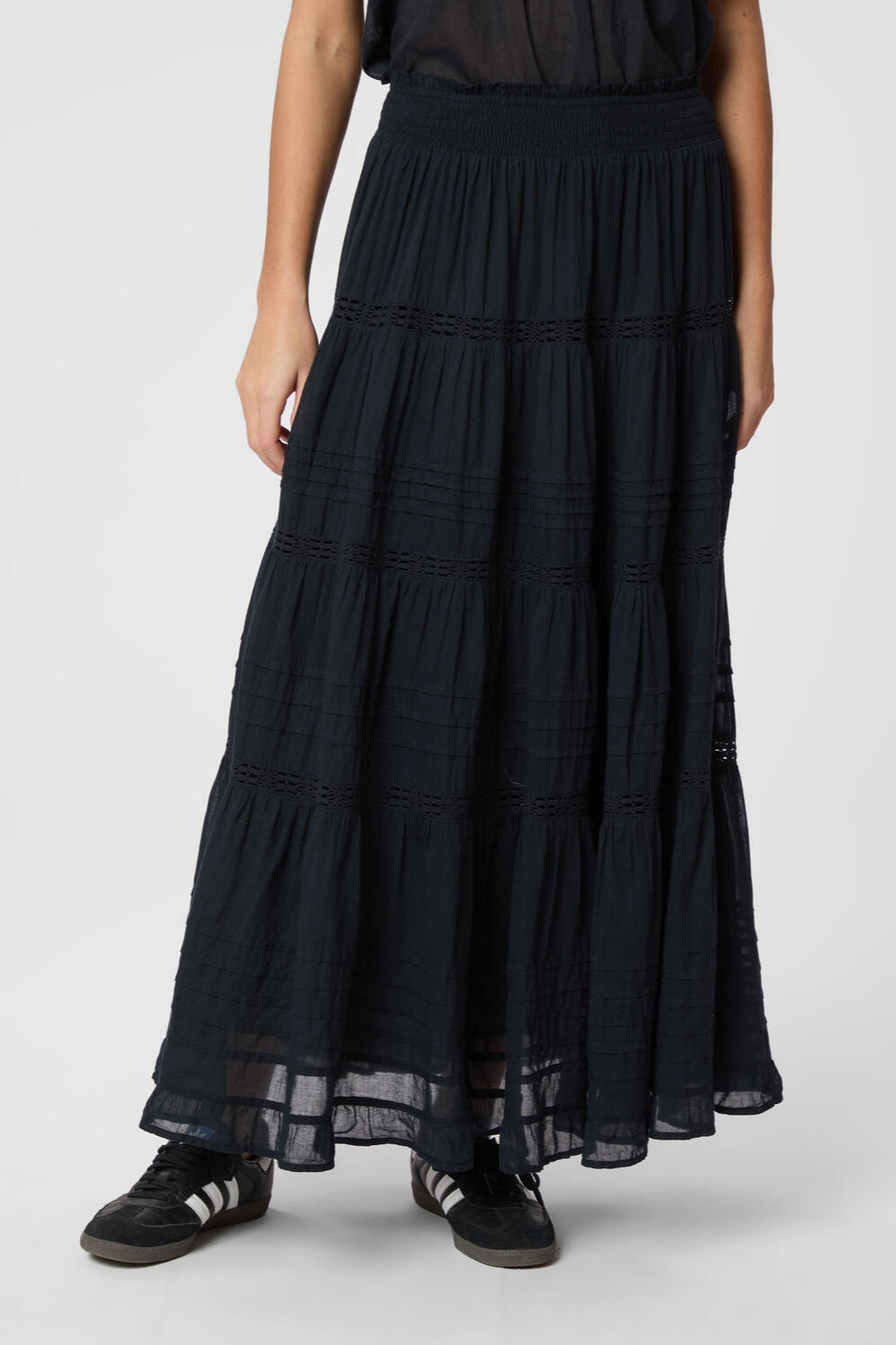 Felicia S Voile nederdel - navy